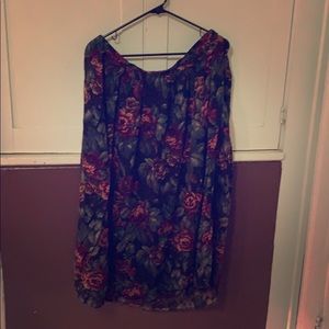 Floral long skirt